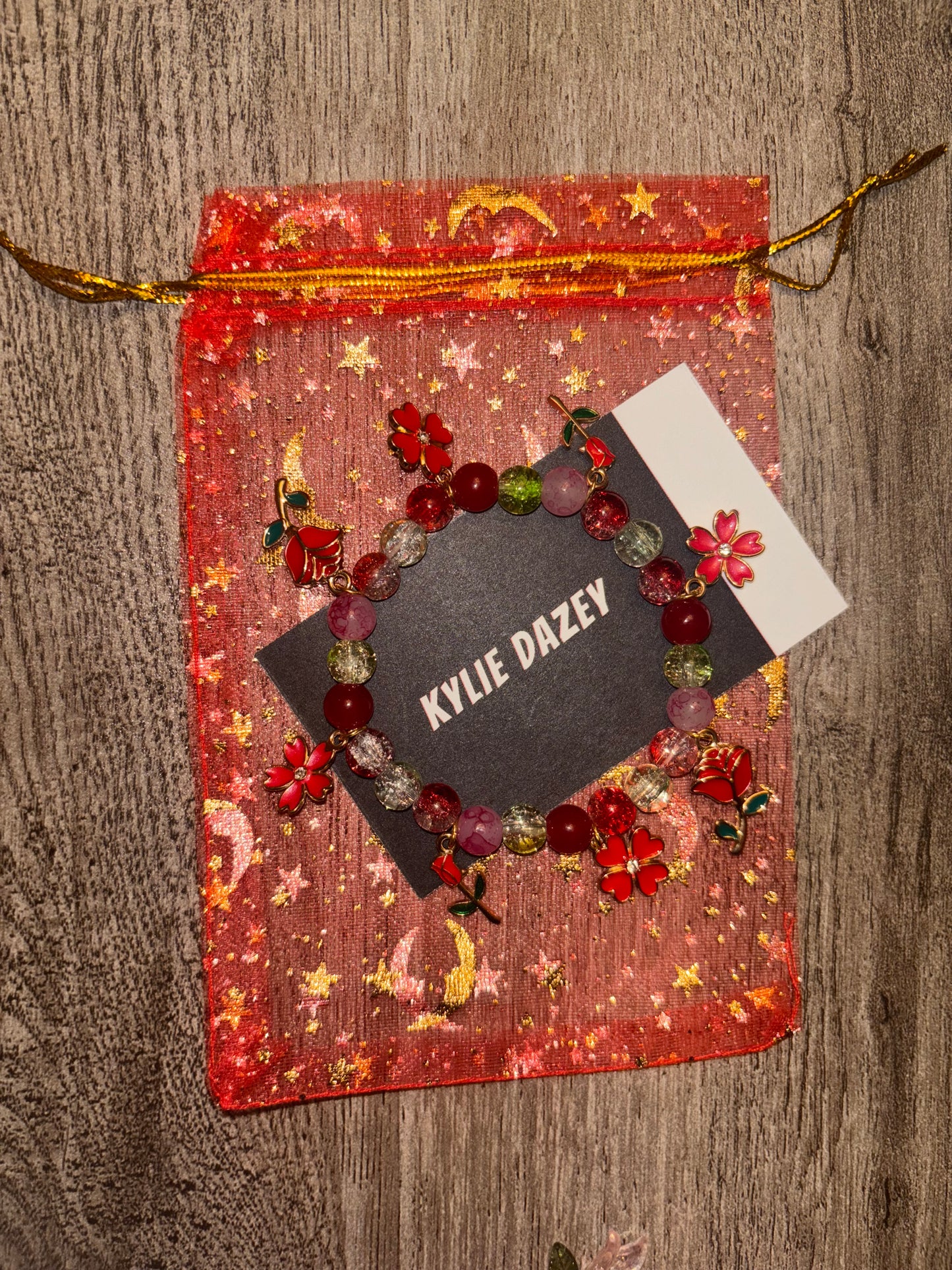 Scarlet Rosebud Bracelet