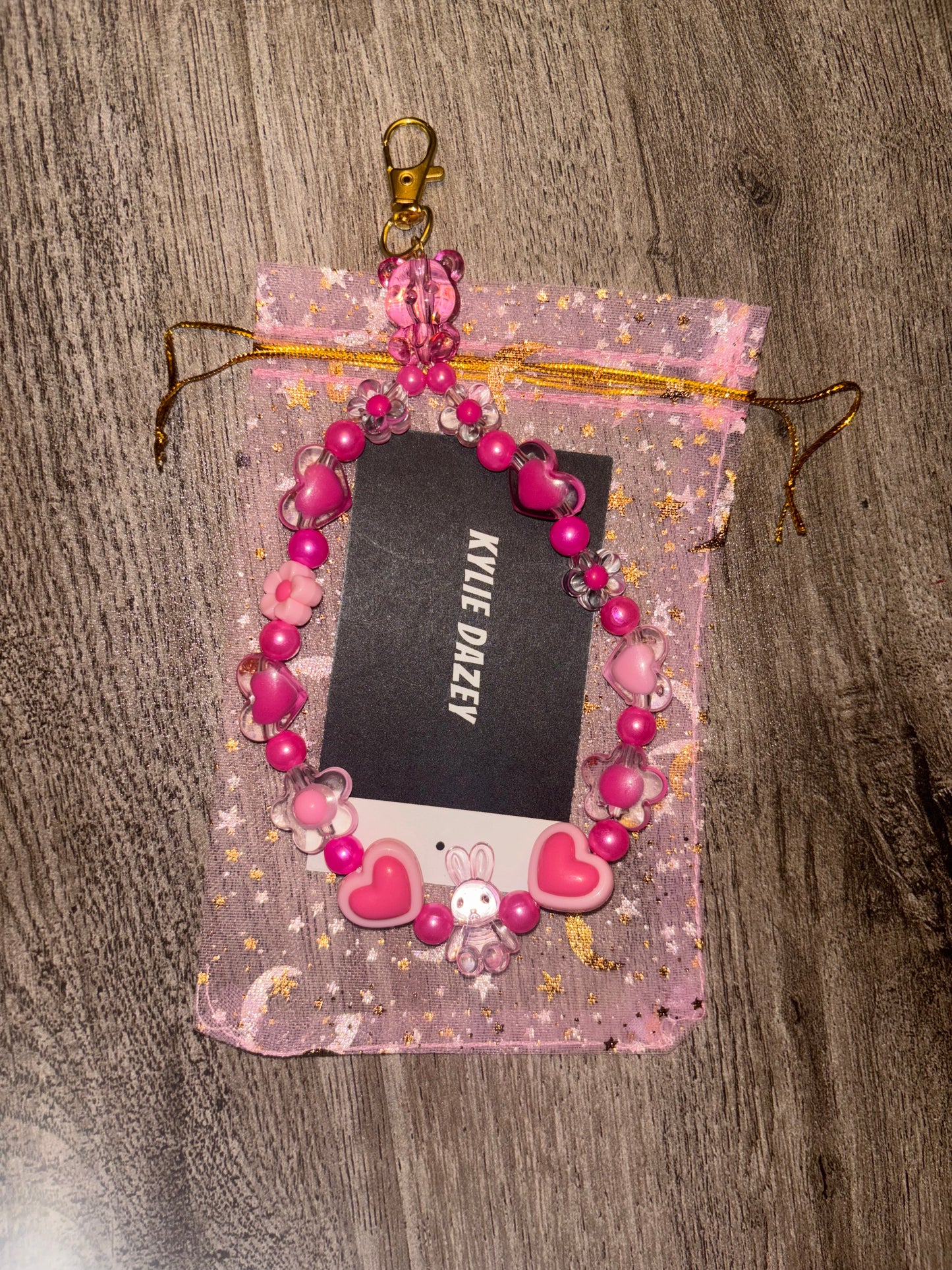 Blush Bunny Bear Keychain