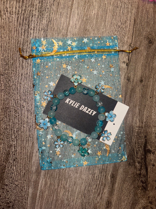 Dazey Blossom Blue Bracelet