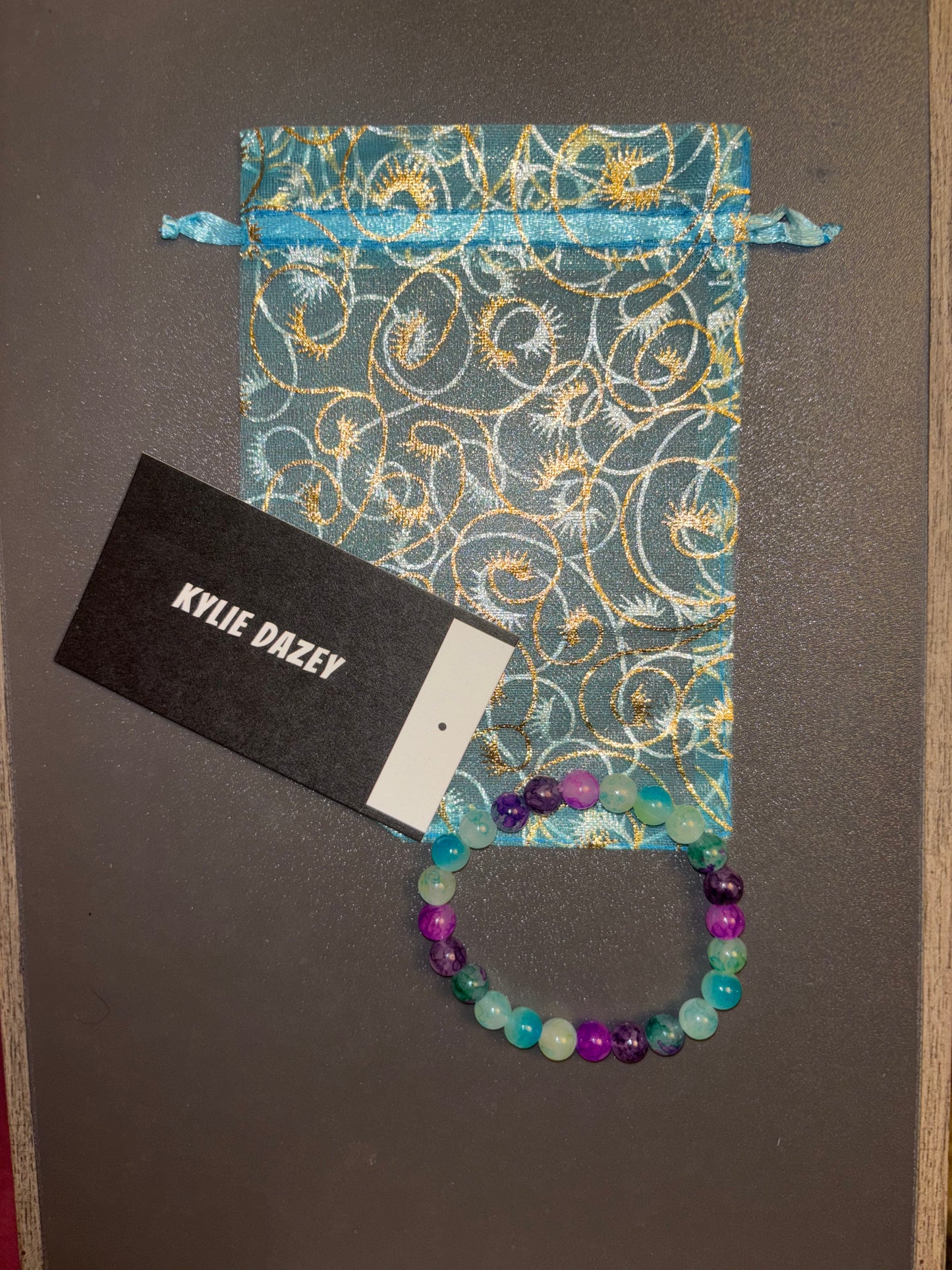 Teal/Purple Bracelet